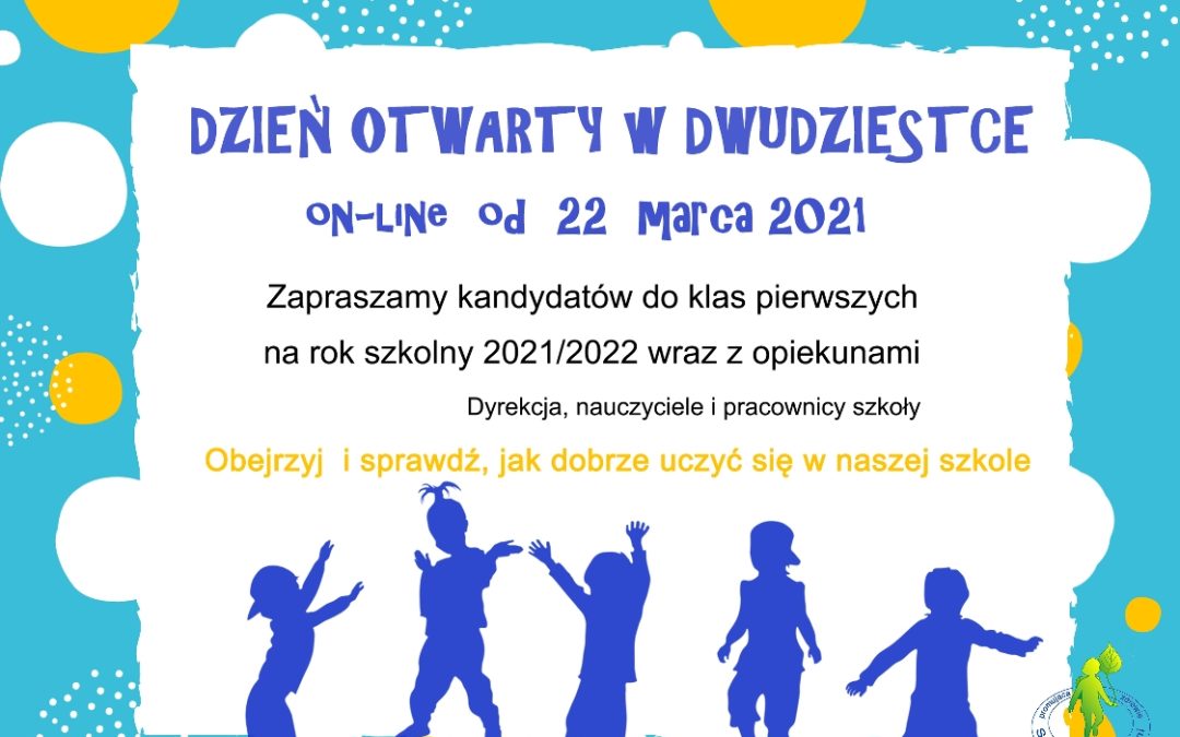 Plakat - Dzień otwarty SP20 w Gdyni